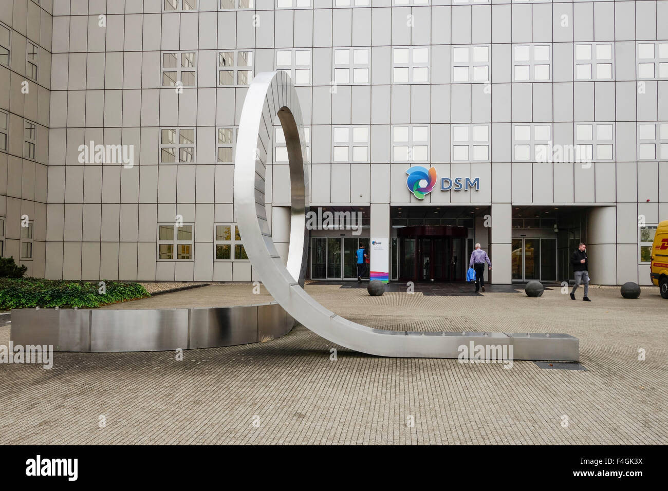Eingang des DSM chemische Industrie, Gebäude, Unternehmen, Büros, Sittard, Niederlande. Stockfoto