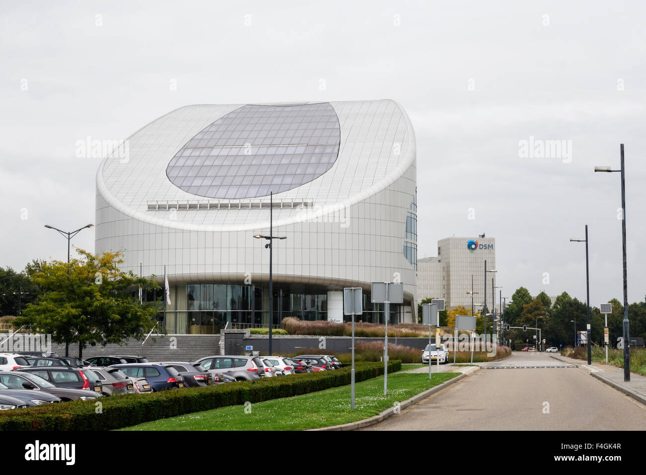 Gebäude der Europazentrale von Sabic Sittard, Limburg, Niederlande. Stockfoto