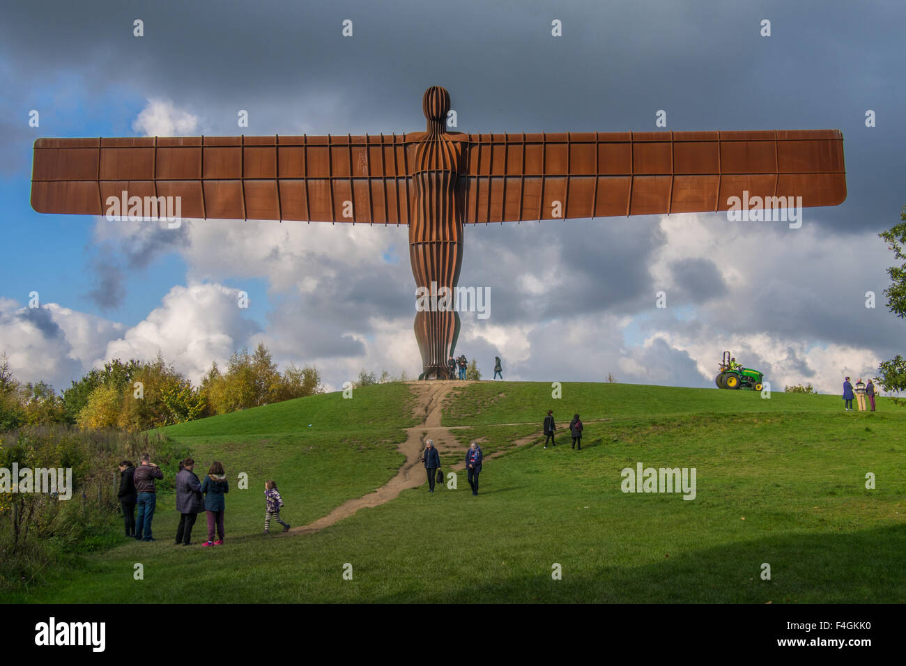 Engel des Nordens, in der Nähe von Gateshead, Tyne and Wear, England Stockfoto