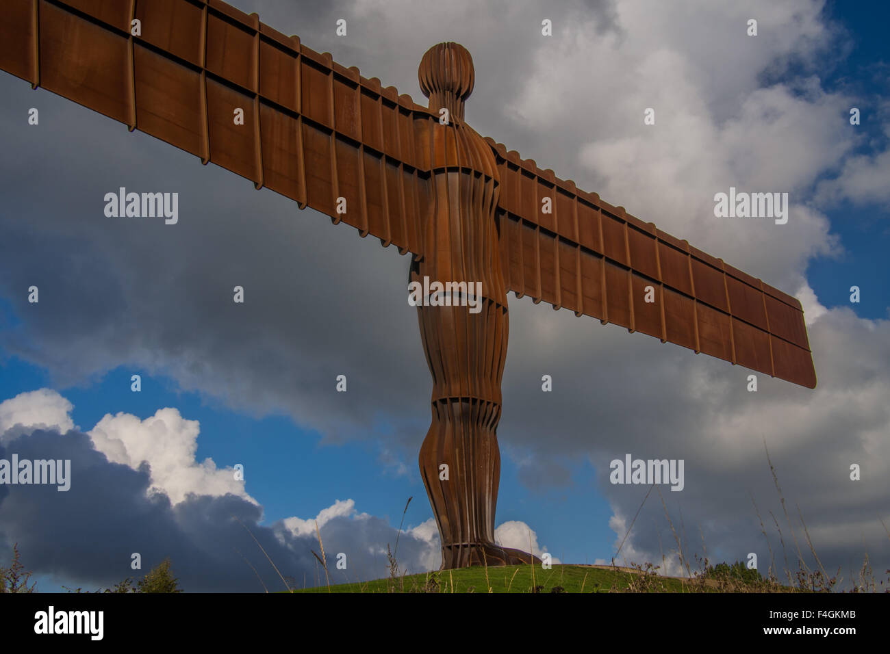 Engel des Nordens, in der Nähe von Gateshead, Tyne and Wear, England Stockfoto