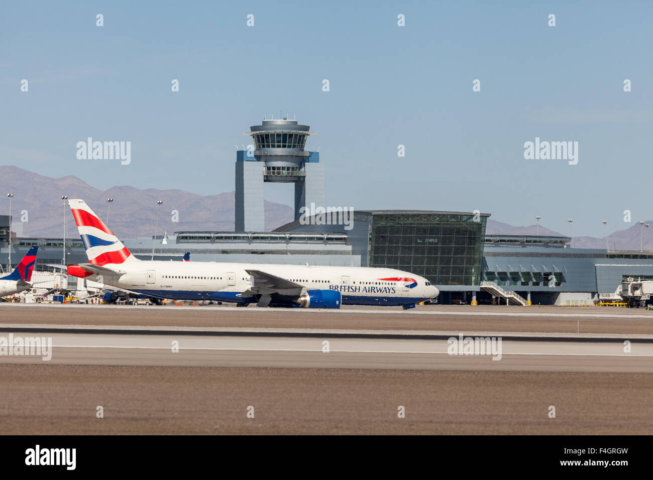 British Airways Rollen am Las Vegas McCarran International Airport Stockfoto