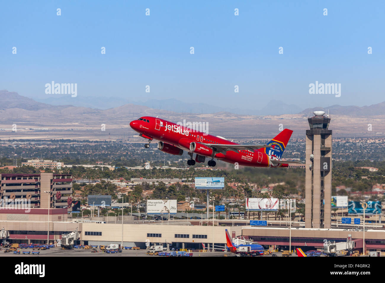 Jet Blue Abflug Las Vegas McCarran International Airport Stockfotografie -  Alamy