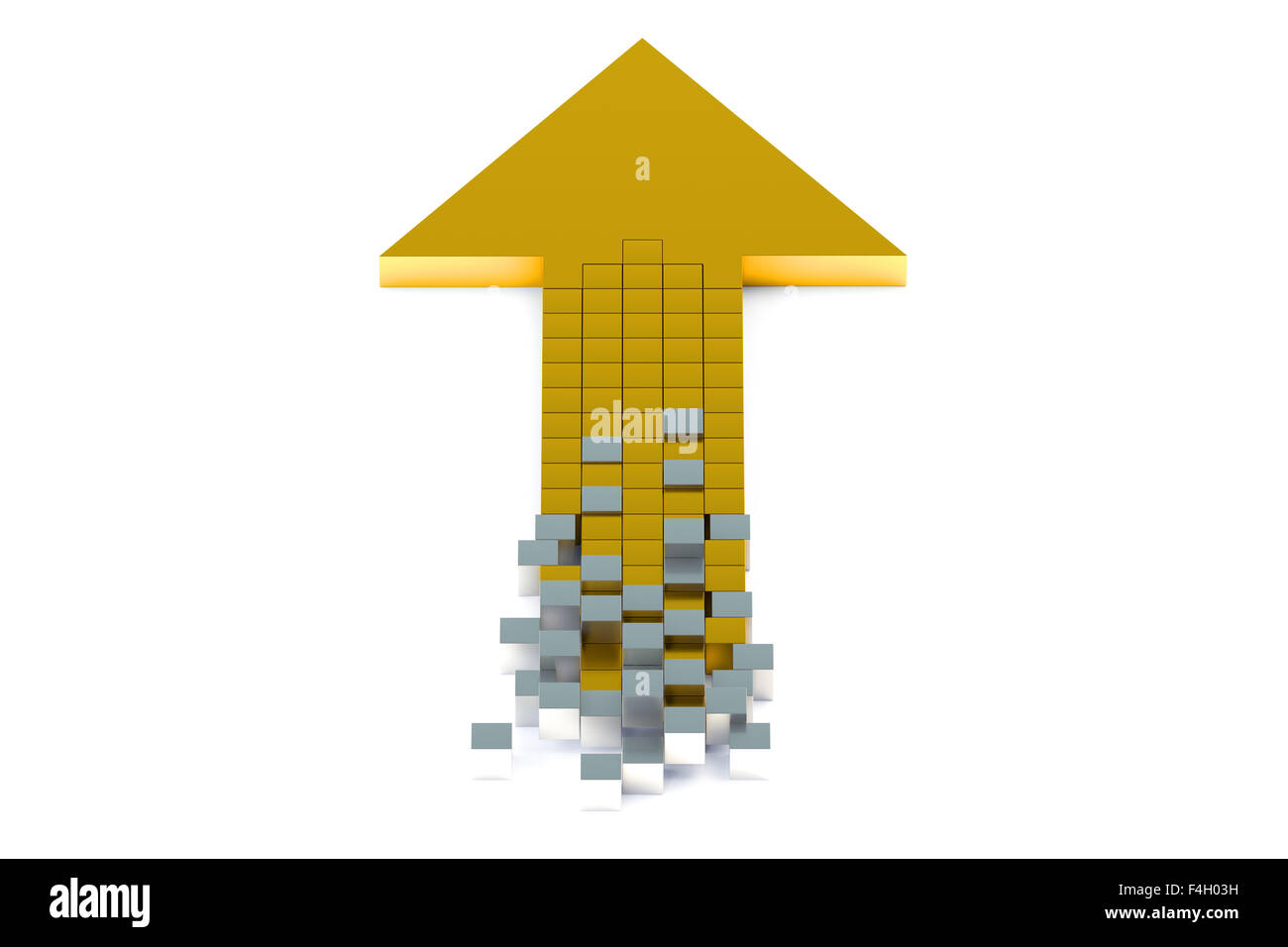 Strategiekonzept isoliert auf weißem Hintergrund Stockfoto