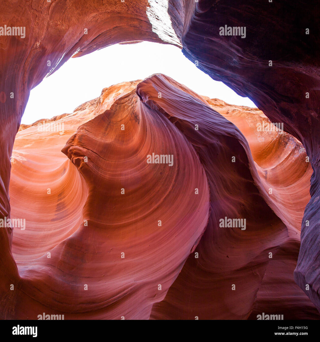 Der Antelope Canyon detaillierte Stockfoto