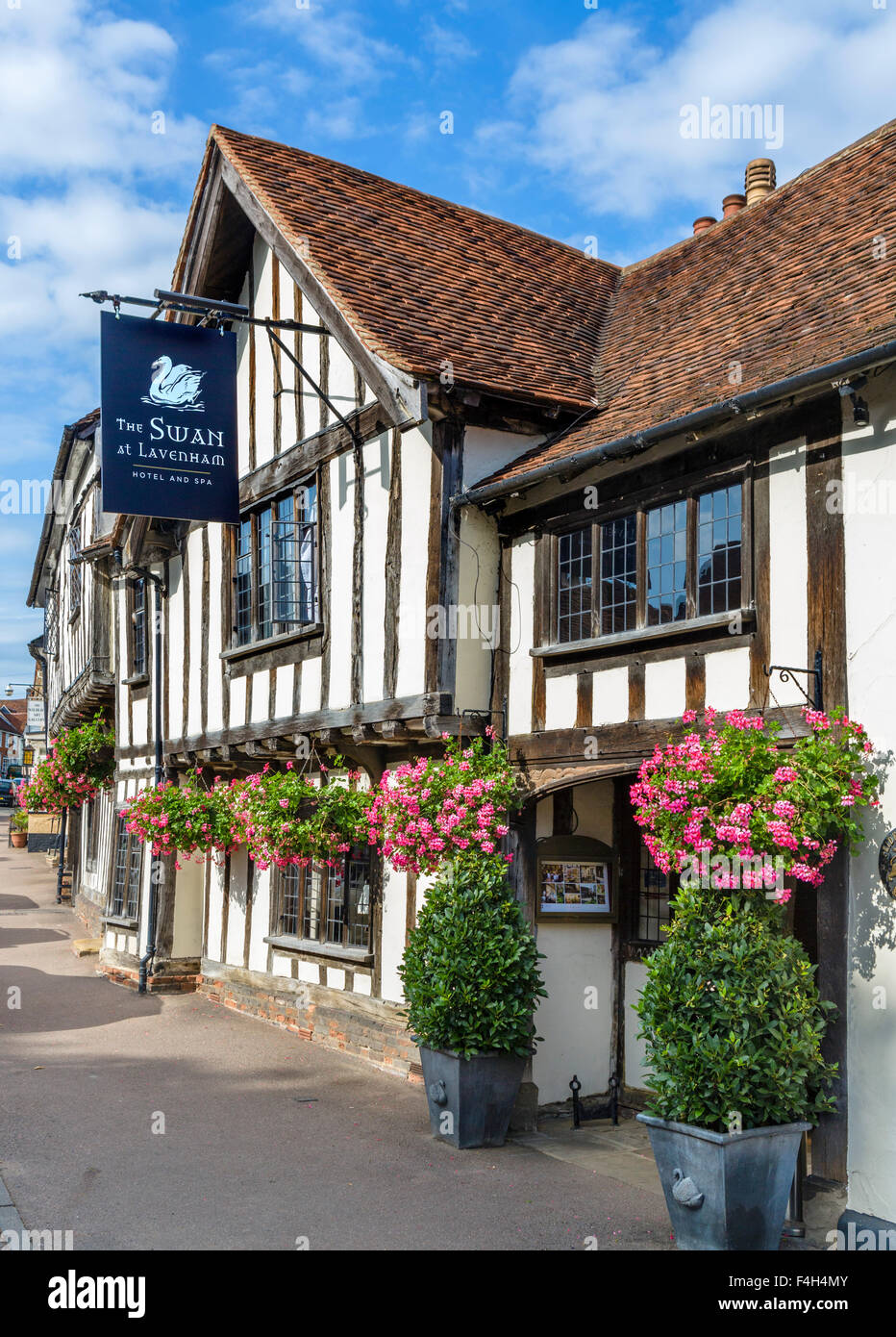 The Swan Hotel and Spa, Lavenham, Suffolk, England, Vereinigtes Königreich Stockfoto