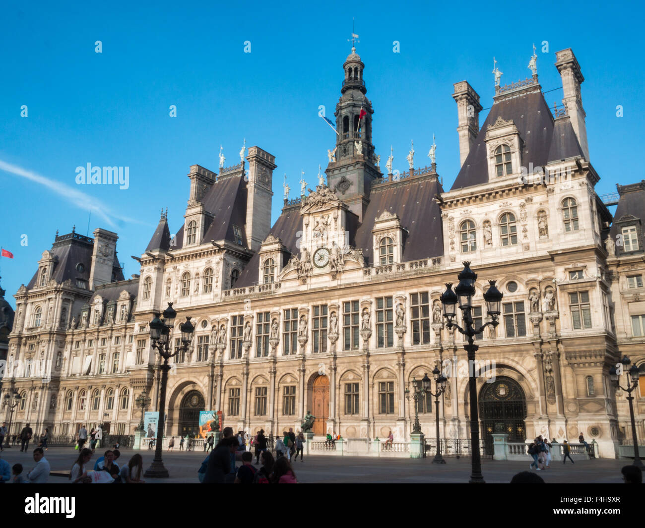 Paris Hotel de Ville Stockfoto