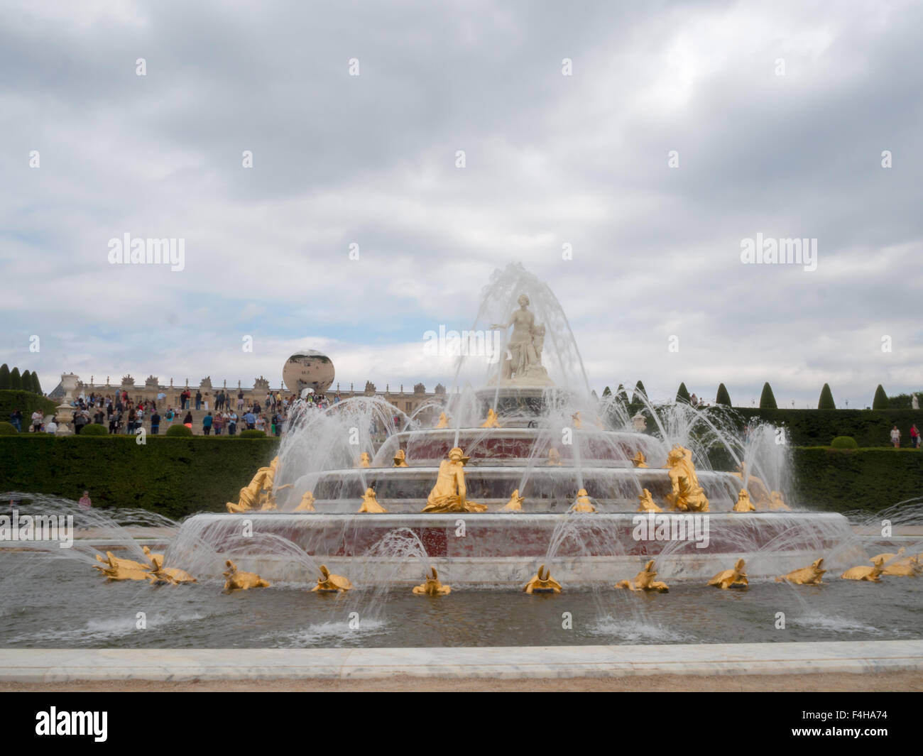 Versailles Latona-Brunnen Stockfoto
