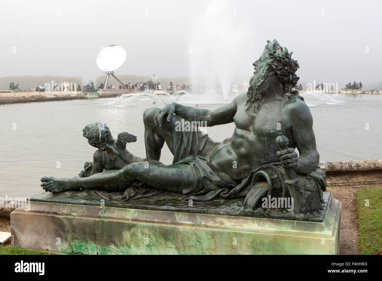 Das Schloss von Versailles einen königlichen Schloss in Versailles in der Region Île-de-France Frankreich einem Vorort von Paris Stockfoto