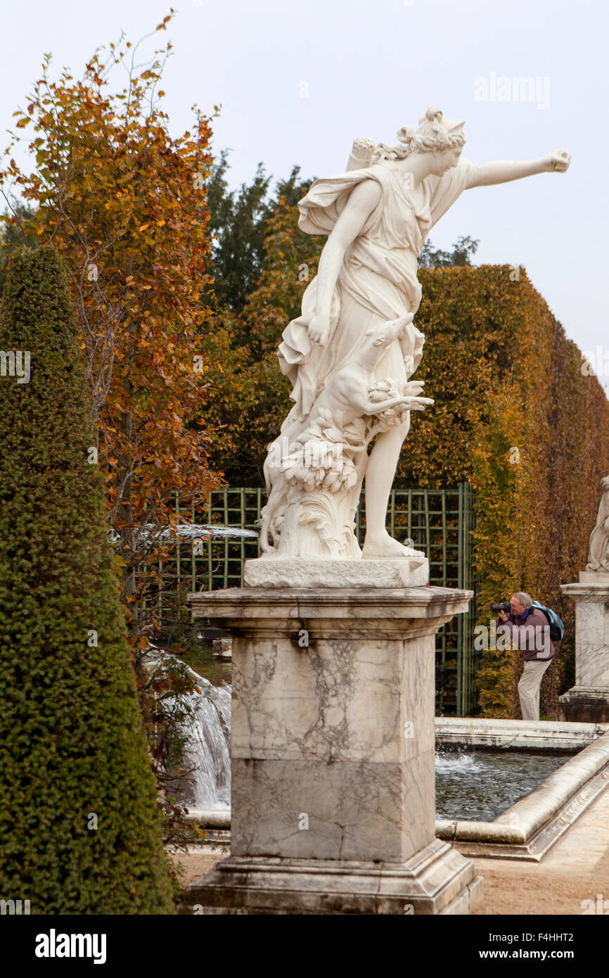 Das Schloss von Versailles einen königlichen Schloss in Versailles in der Region Île-de-France Frankreich einem Vorort von Paris Stockfoto