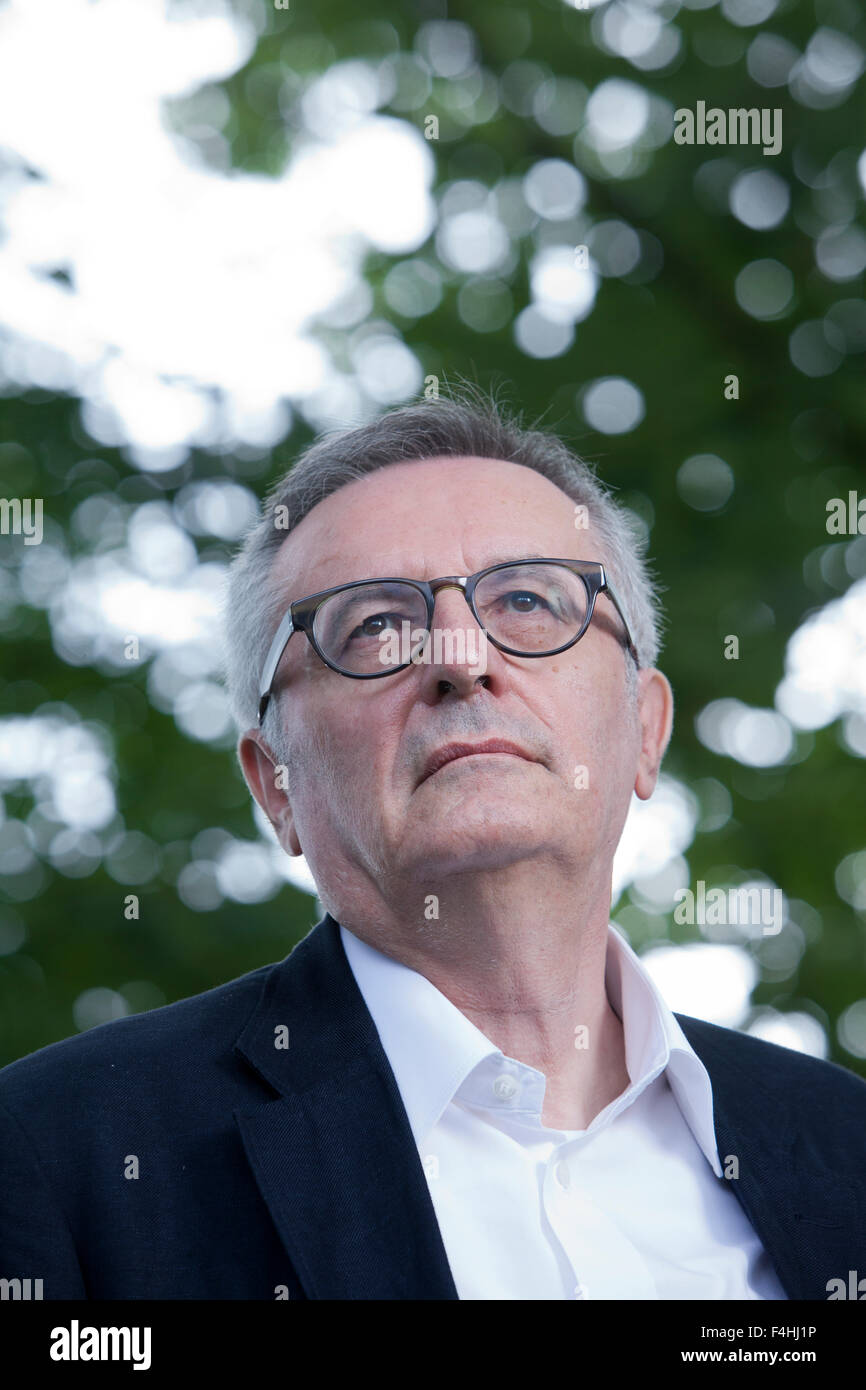 John Gray, Oxford-Professor für Politik und Autor, auf dem Edinburgh International Book Festival 2015. Edinburgh, Schottland. 27. August 2015 Stockfoto