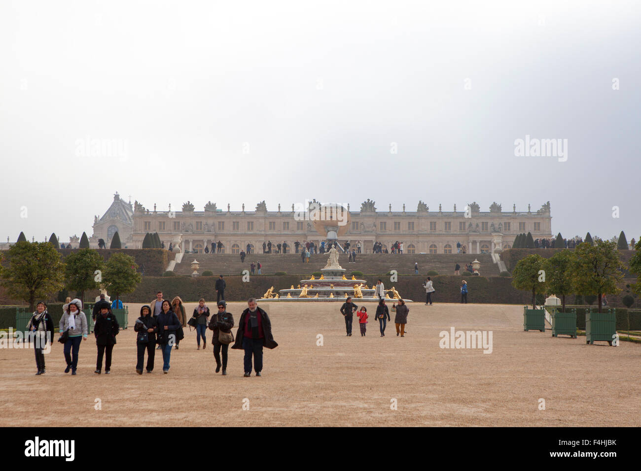 Das Schloss von Versailles einen königlichen Schloss in Versailles in der Region Île-de-France Frankreich einem Vorort von Paris Stockfoto