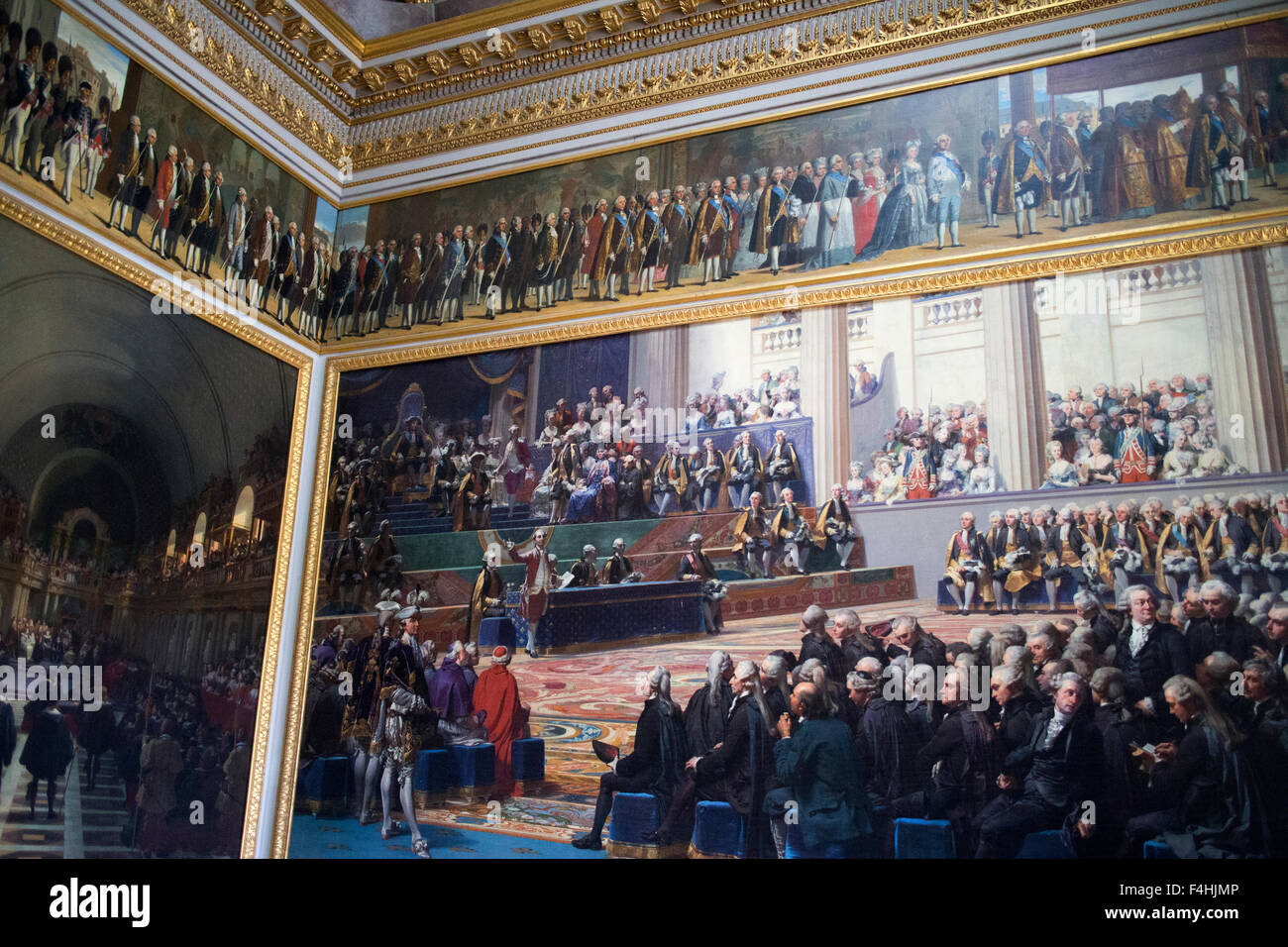 Das Schloss von Versailles einen königlichen Schloss in Versailles in der Region Île-de-France Frankreich einem Vorort von Paris Stockfoto