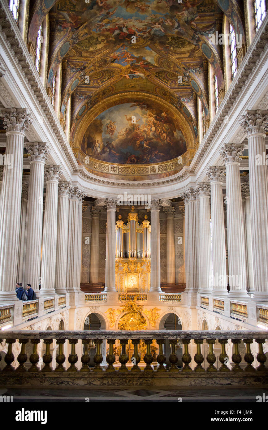 Kapelle im Schloss von Versailles einen königlichen Schloss in Versailles in der Region Île-de-France Frankreich einem Vorort von Paris Stockfoto