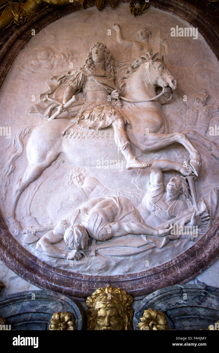 Das Schloss von Versailles einen königlichen Schloss in Versailles in der Region Île-de-France Frankreich einem Vorort von Paris Stockfoto
