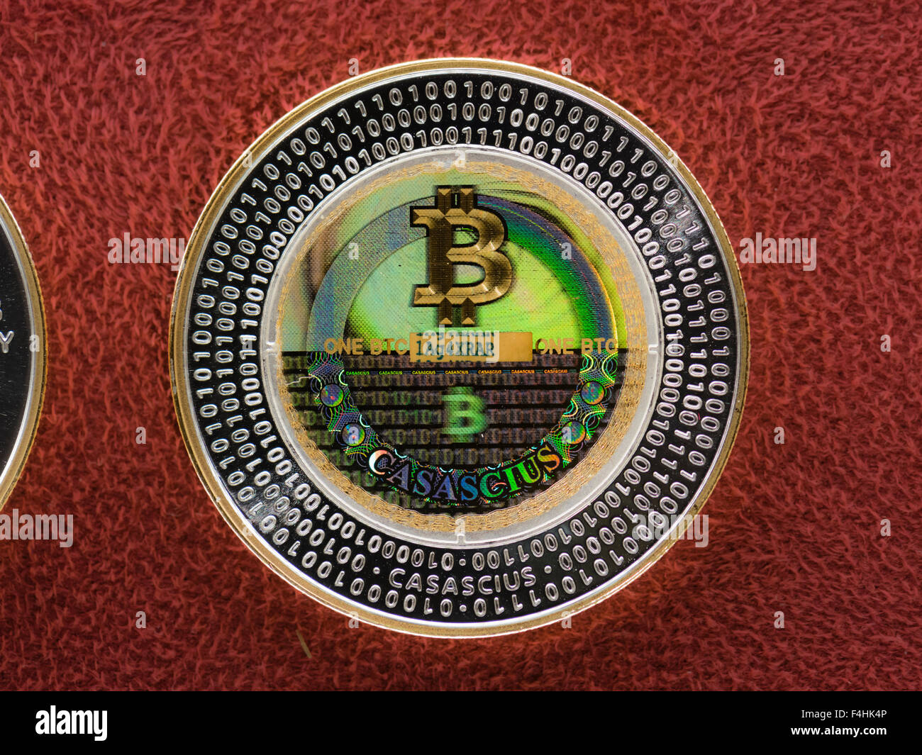 Bitcoin Silbermünze