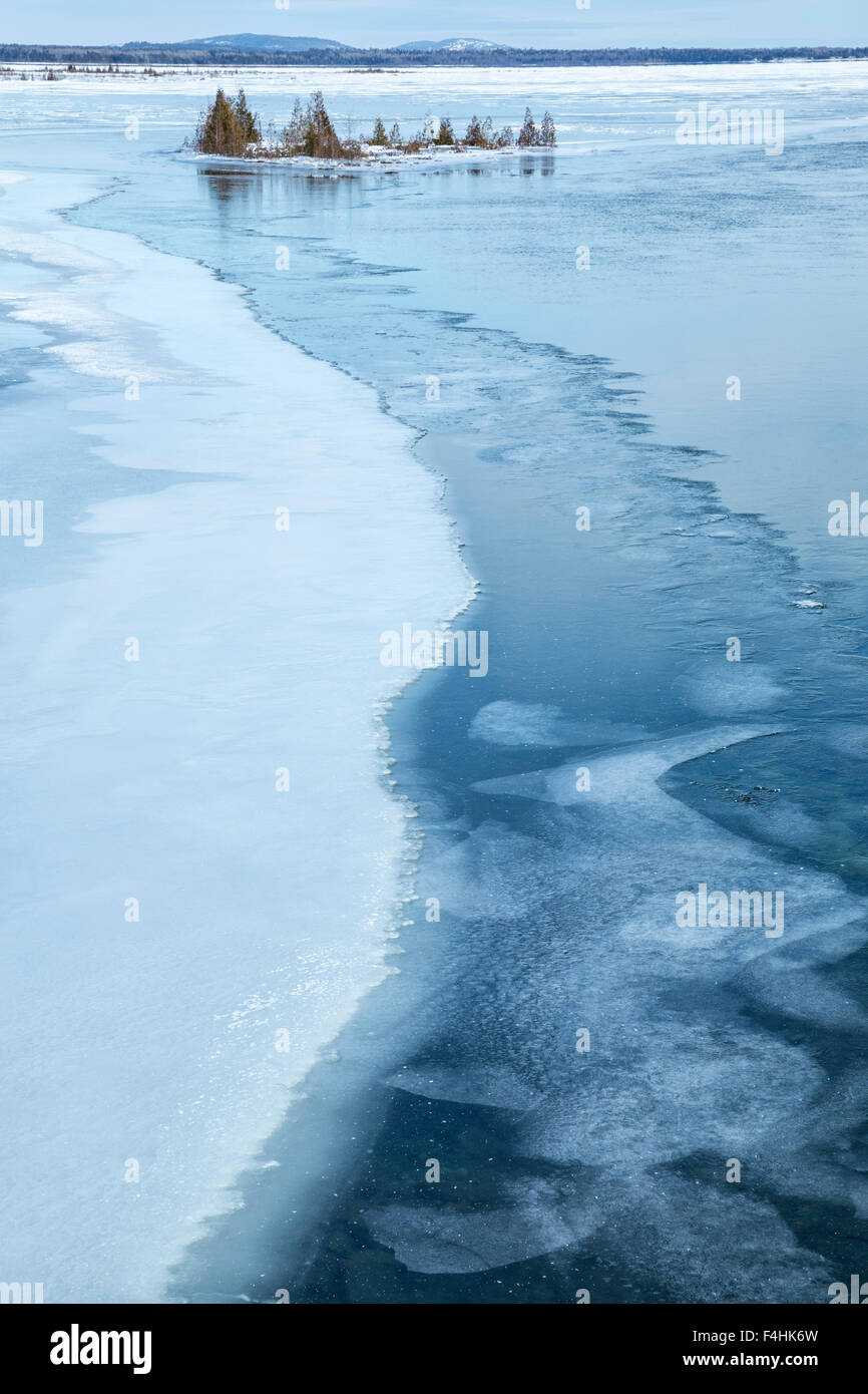 Wilde Ziege Kanal, La Cloche Island, Ontario, Kanada. Stockfoto