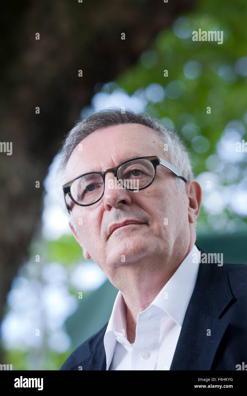 John Gray, Oxford-Professor für Politik und Autor, auf dem Edinburgh International Book Festival 2015. Edinburgh, Schottland. 27. August 2015 Stockfoto