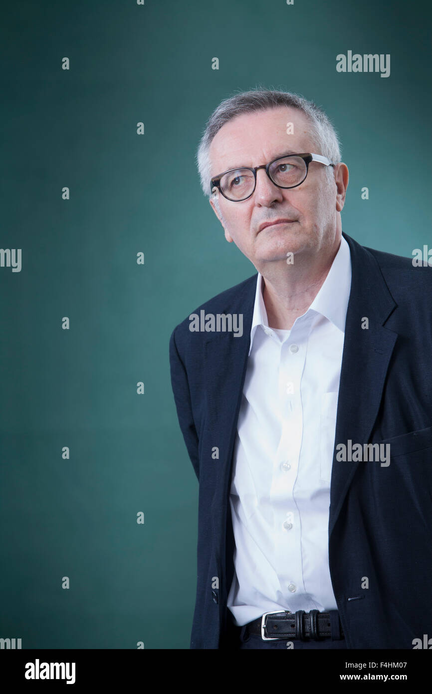 John Gray, Oxford-Professor für Politik und Autor, auf dem Edinburgh International Book Festival 2015. Edinburgh, Schottland. 27. August 2015 Stockfoto