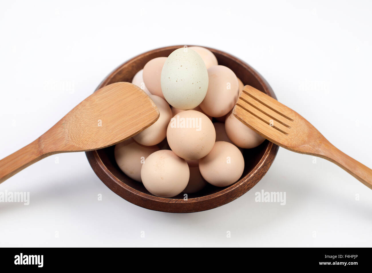 Eiern. Huevos Buena Salud y Alimentacion. Gutes Essen Stockfoto