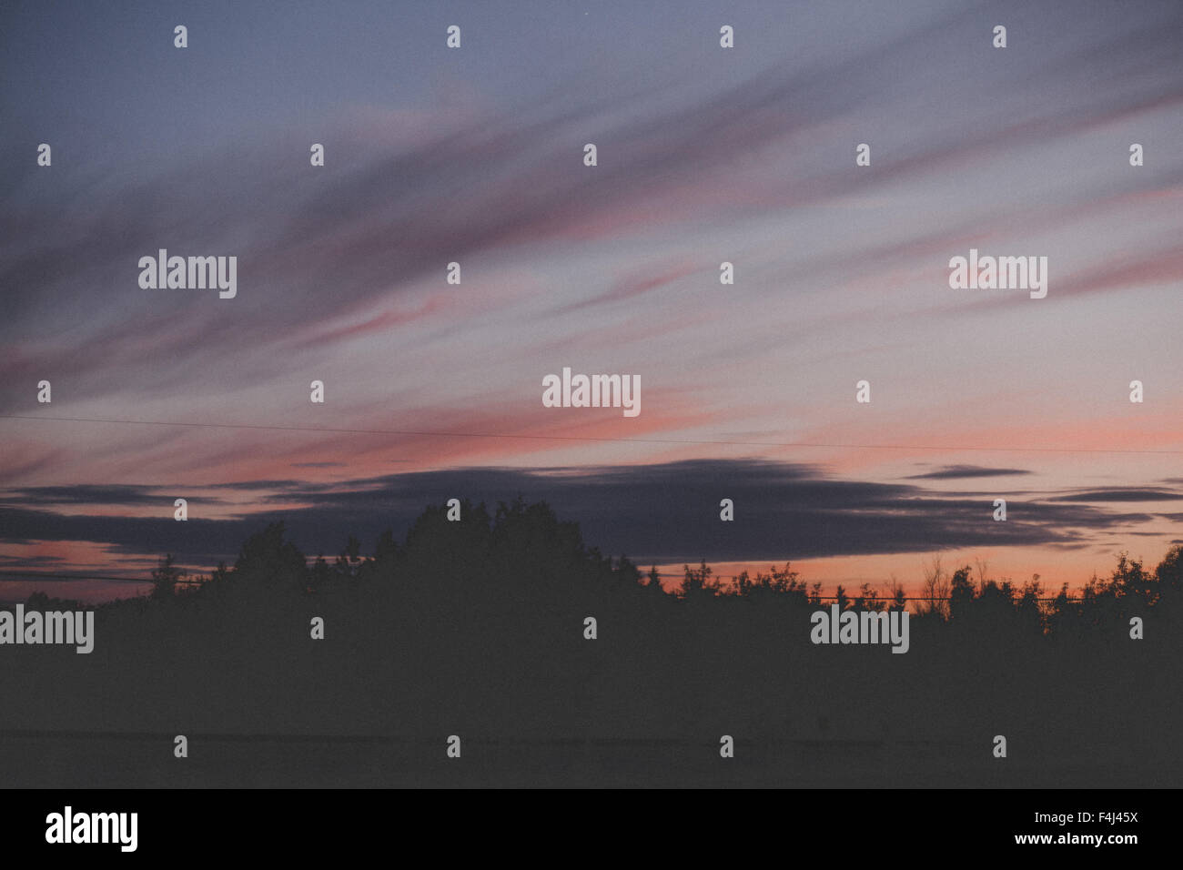 Fine Art Foto eines Sonnenuntergangs in Kanada Stockfoto