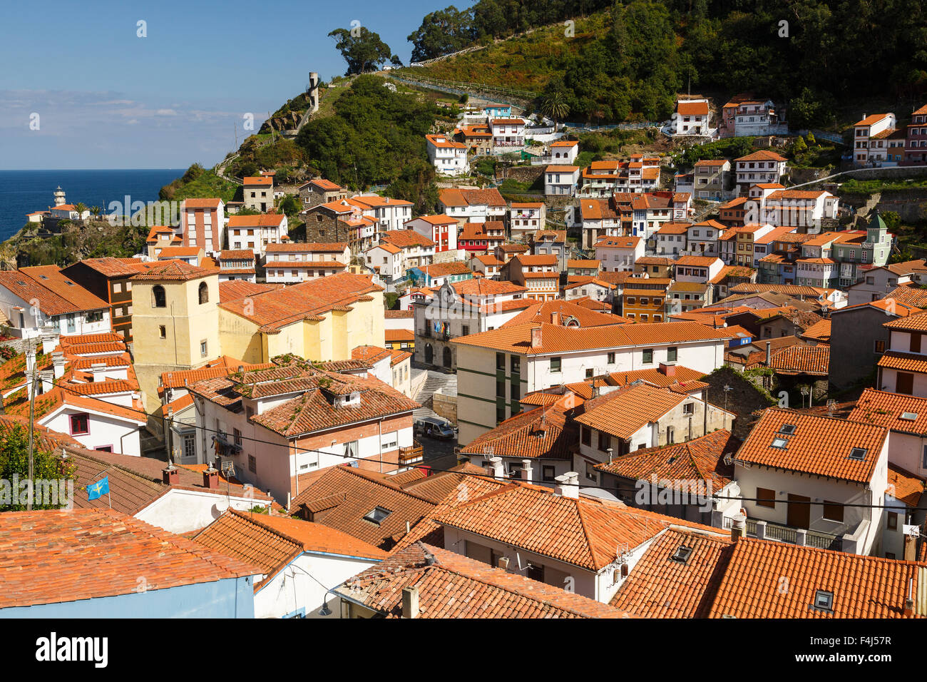 Ansicht von Cudillero. Asturien Provence. Spanien. Europa Stockfoto