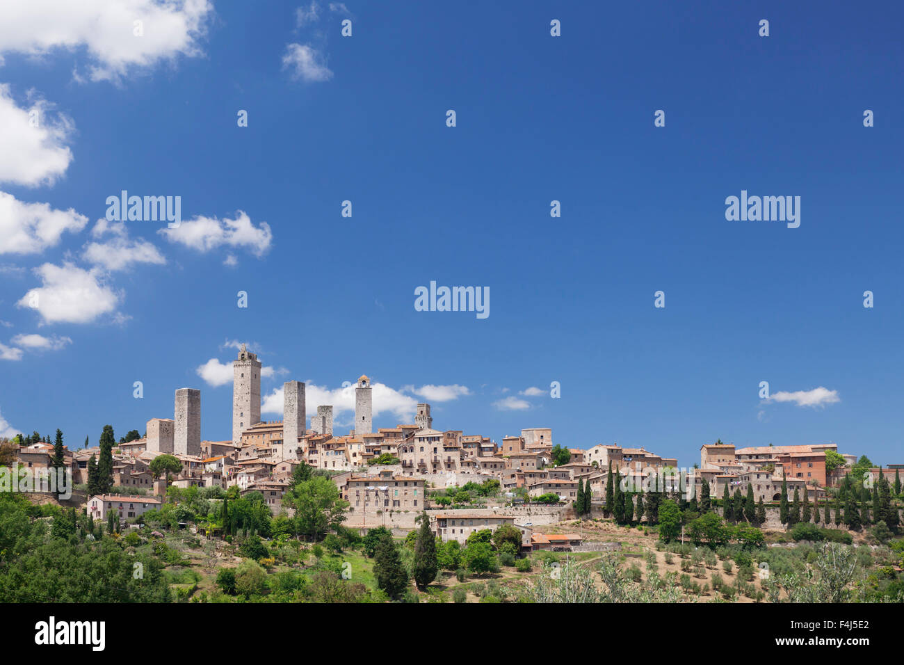 San Gimignano, UNESCO-Weltkulturerbe, Provinz Siena, Toskana, Italien, Europa Stockfoto