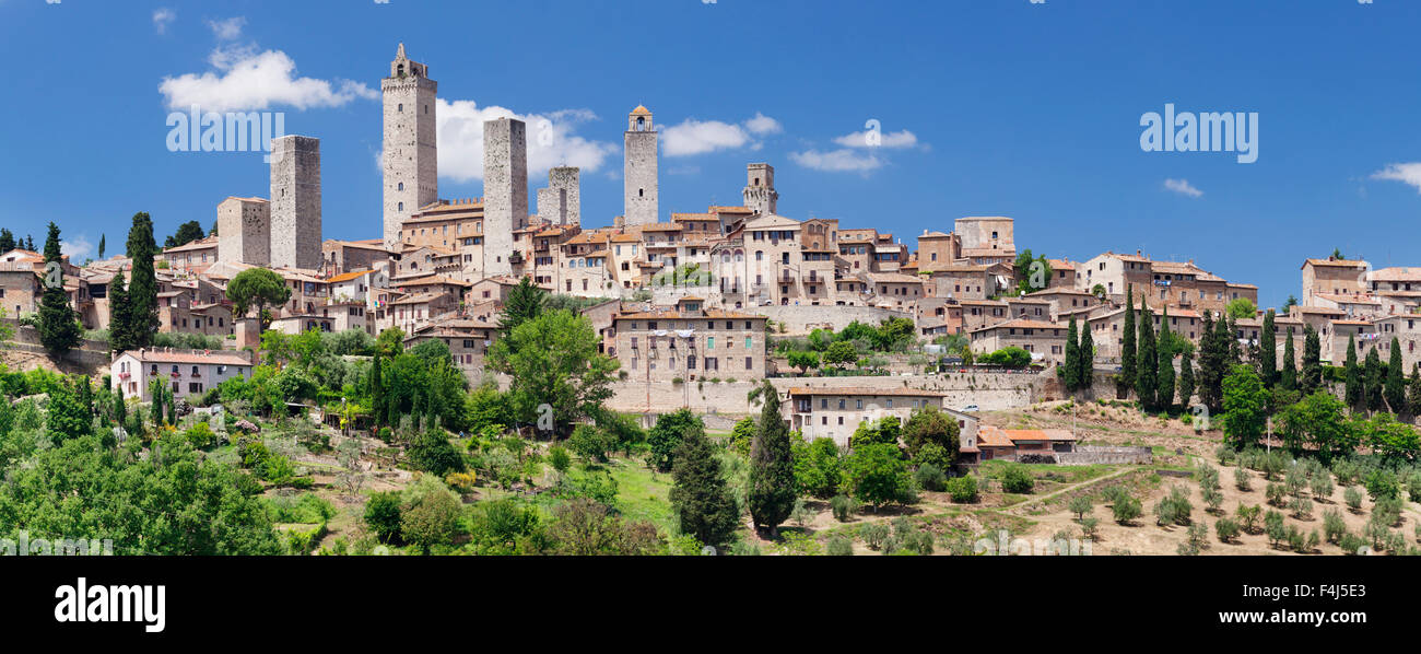 San Gimignano, UNESCO-Weltkulturerbe, Provinz Siena, Toskana, Italien, Europa Stockfoto