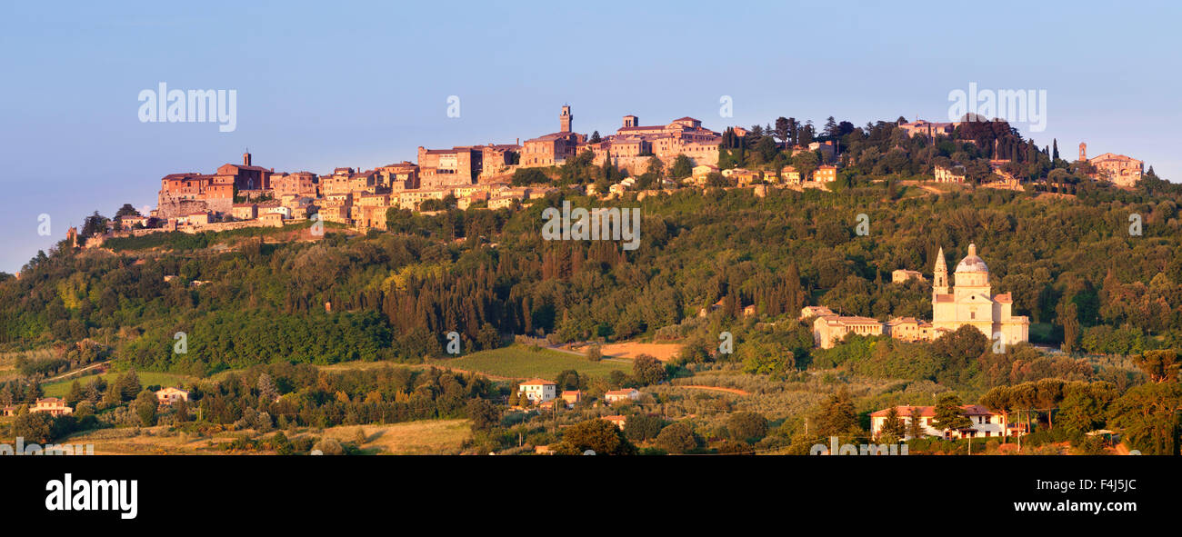 Kirche San Biagio und Montepulciano, Provinz Siena, Toskana, Italien, Europa Stockfoto