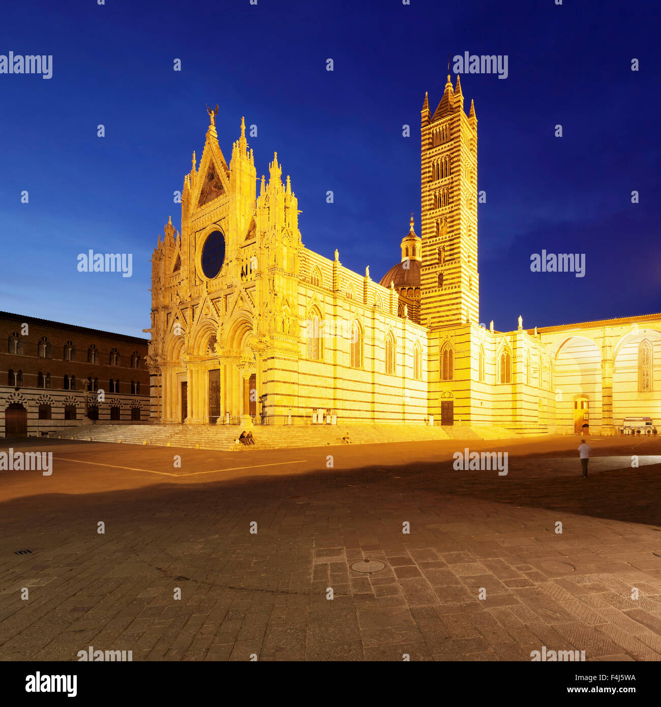 UNESCO-Weltkulturerbe, Piazza del Duomo, Kathedrale Santa Maria Assunta, Siena, Provinz Siena, Toskana, Italien, Europa Stockfoto