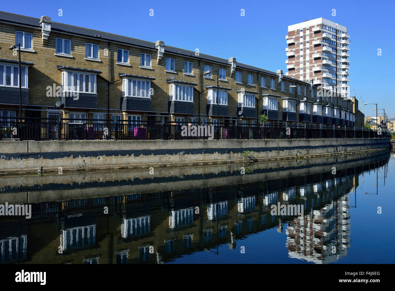 Regent es Canal, Limehouse, Tower Hamlets, East London, Vereinigtes Königreich Stockfoto