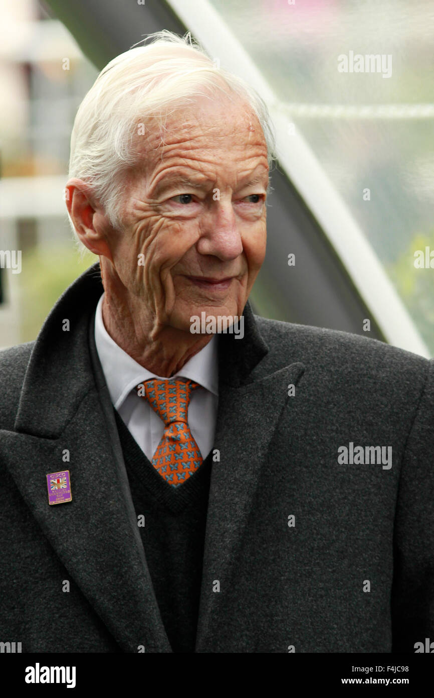 17.10.2015 - Ascot; Ehemaliger Jockey-Champion Lester Piggott im Porträt. Bildnachweis: Lajos-Eric Balogh/turfstock.com Stockfoto