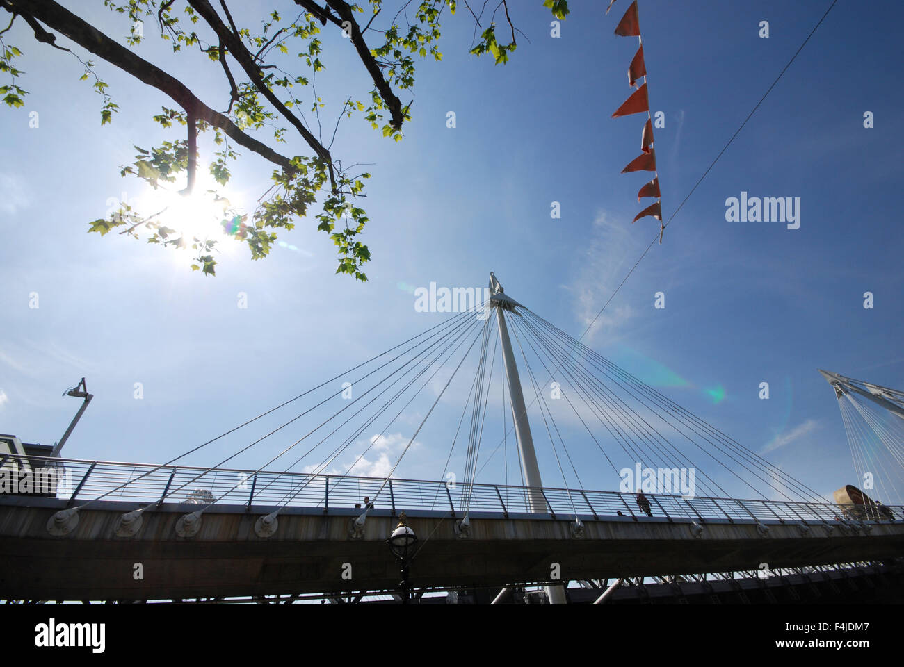 Golden Jubilee Bridge London UK Stockfoto