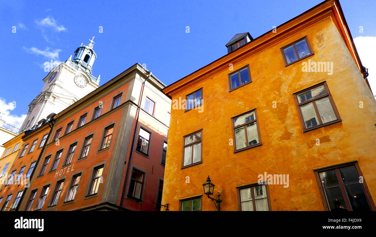 Alte Stadt-Stadt Stockholm, Schweden Stockfoto