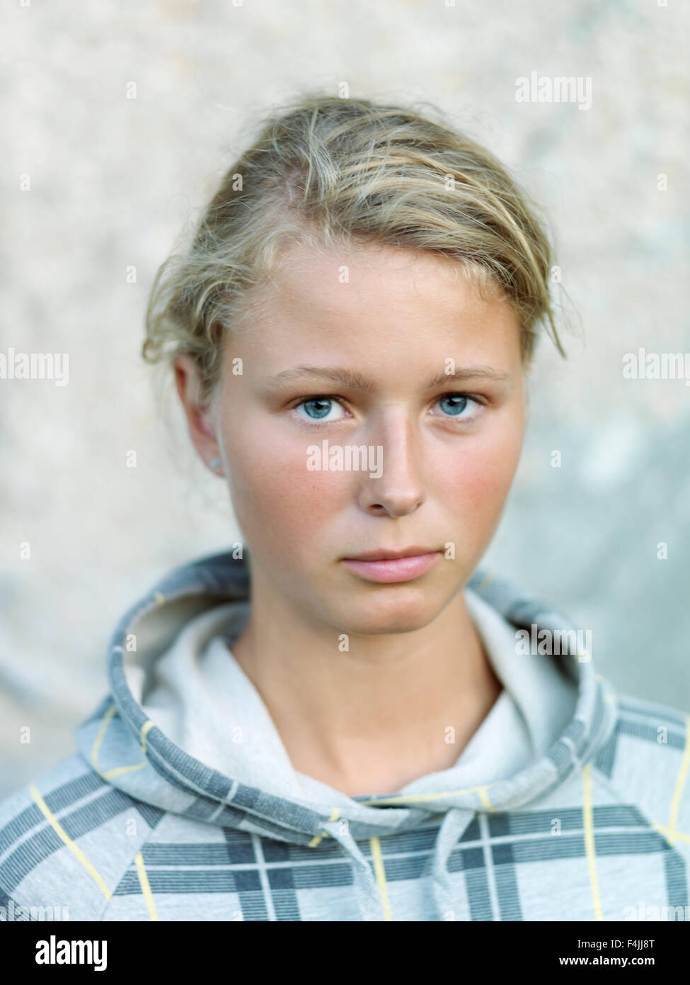 Porträt der traurige Teenager-Mädchen Stockfoto