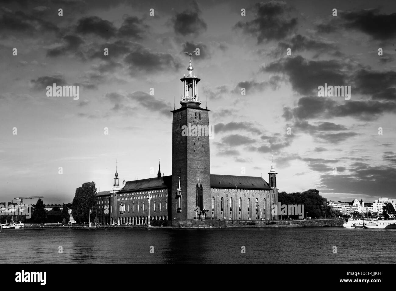 Das Rathaus von Stockholm Stockfoto