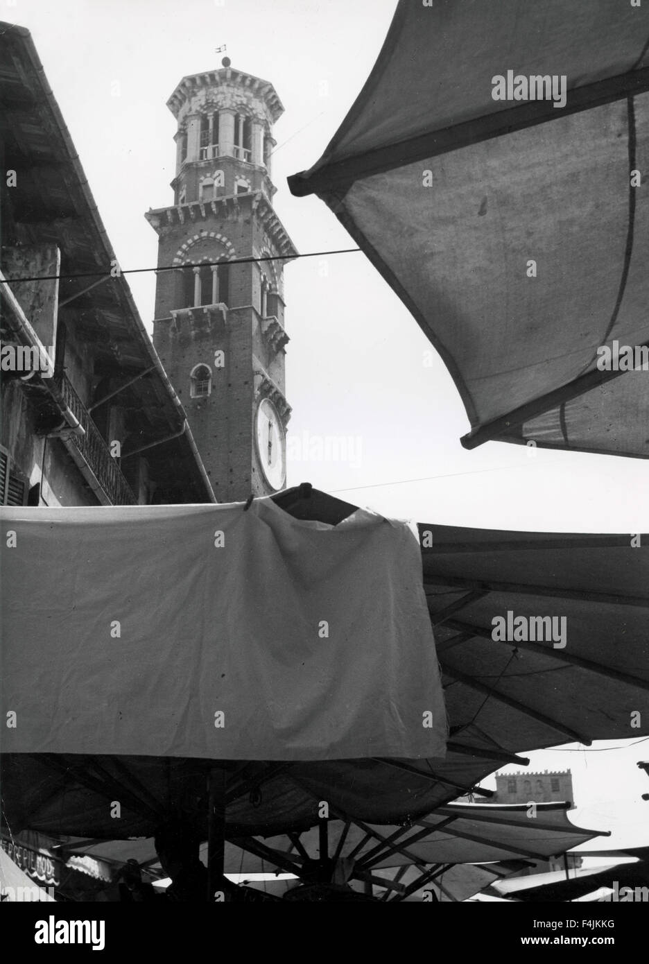 Ein Überblick über den Markt in Florenz, Italien Stockfoto