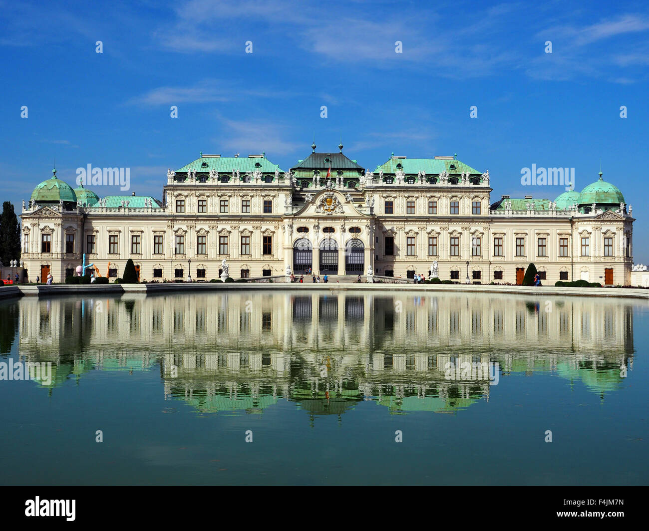 Der Belvedere-Palast und Museum, Wien, Österreich. Stockfoto