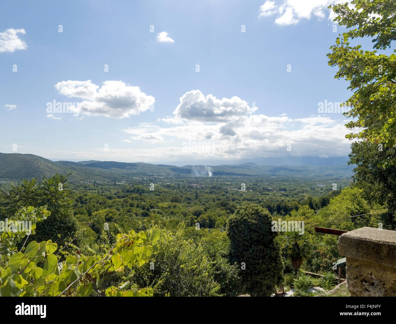 Mazedonien-Landschaft in der Nähe von Edessa, Griechenland Stockfoto