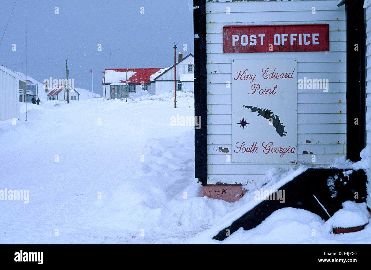Postamt in abgelegenen Dorf Stockfoto