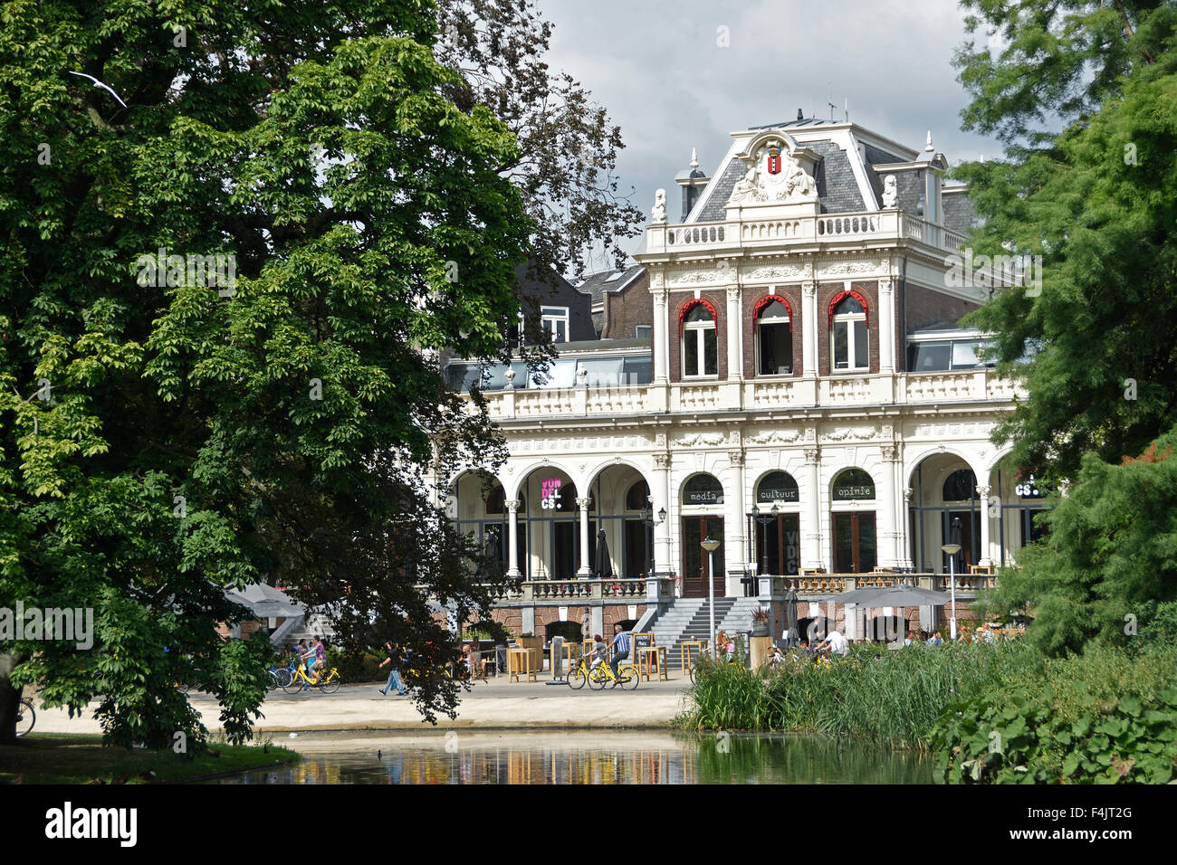 Holländischen Filmmuseum Gebäude und Café im Vondelpark, Amsterdam Niederlande Stockfoto