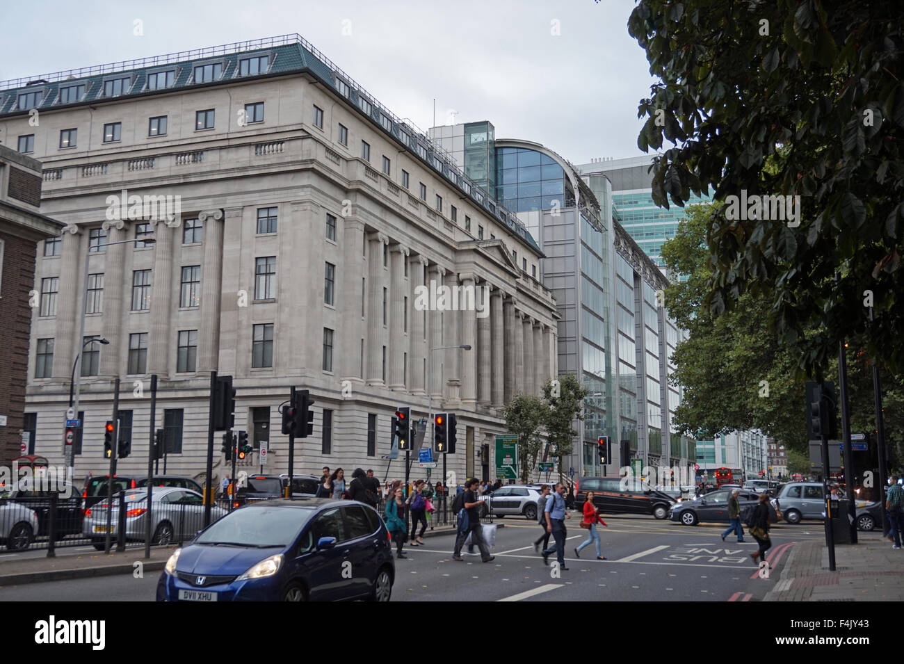 Wellcome Collection, Wellcome Library und Wellcome Trust Gebäude, Euston Road, London Stockfoto