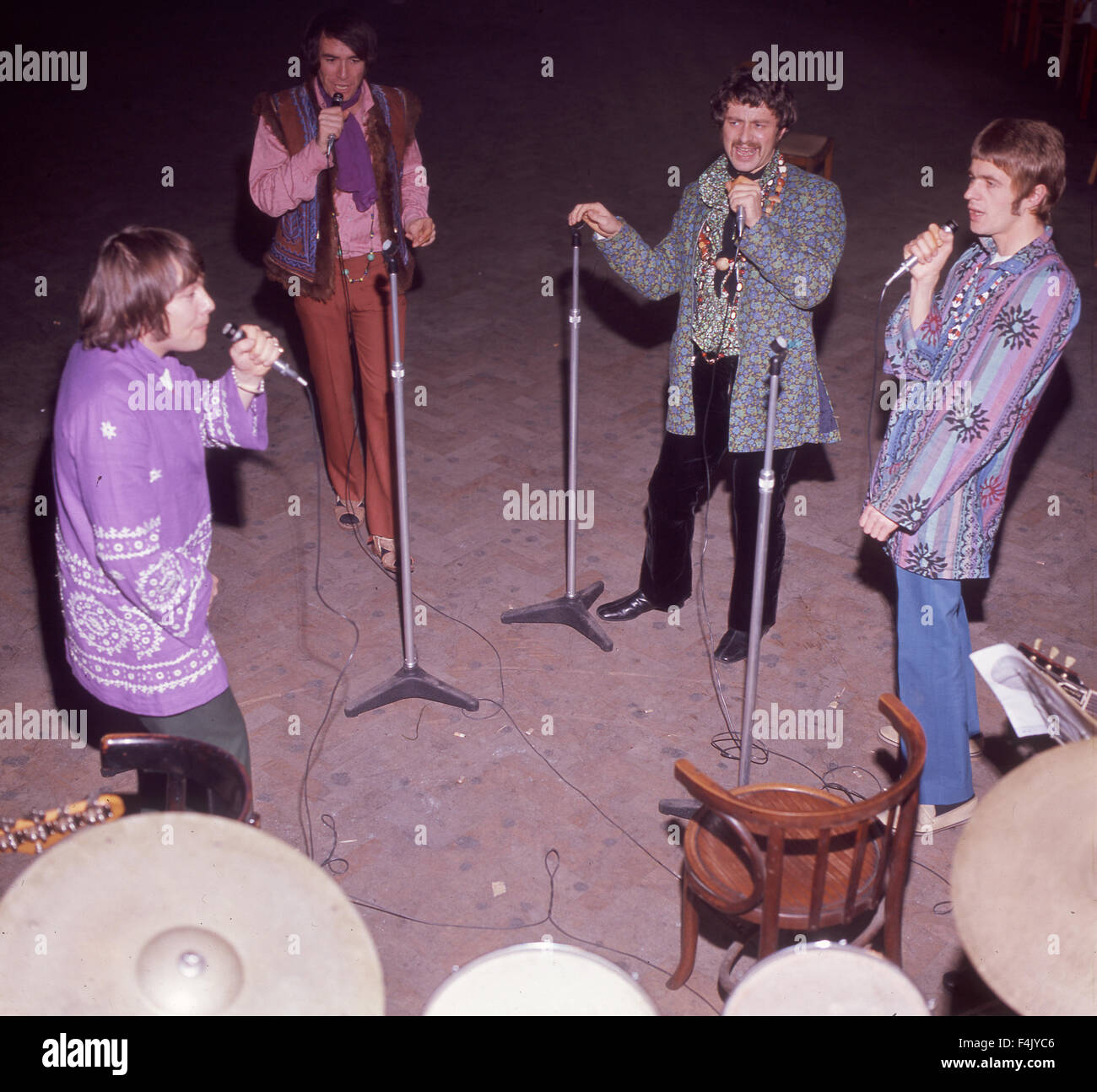 FLOWERPOT MEN UK-pop-Gruppe im Jahr 1967. Von links: Robin Shaw, Neil Landon, Tony Burrows, Pete Nelson Stockfoto