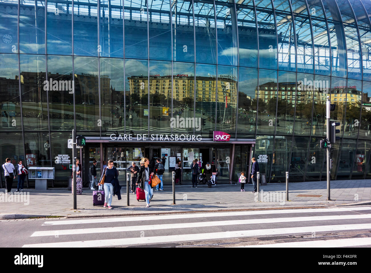 Gare de Strasbourg, Hauptbahnhof in Straßburg, Elsass, Frankreich Stockfoto