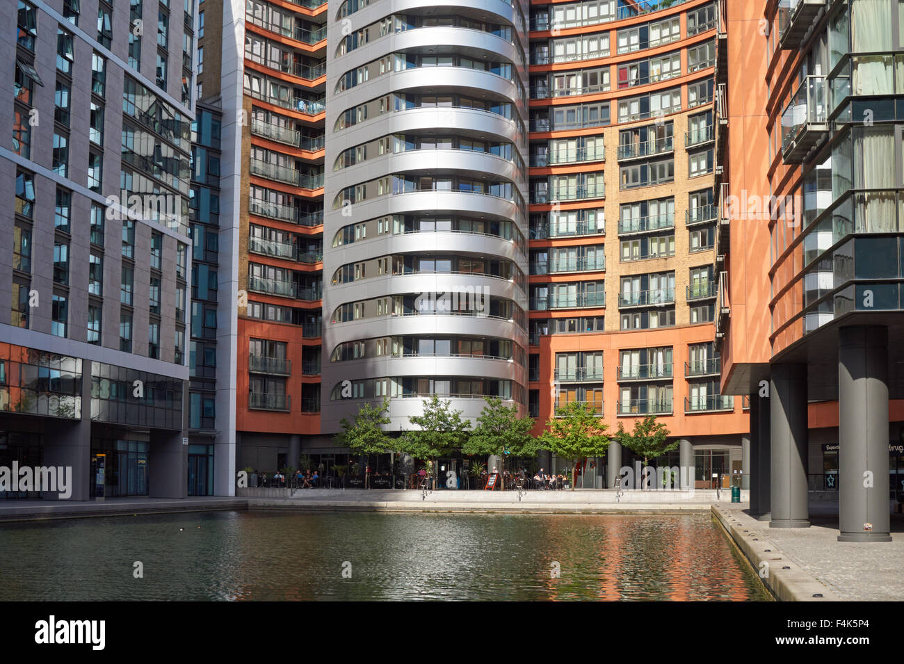 Moderne Apartments im Merchant Square Paddington, London England Vereinigtes Königreich Großbritannien Stockfoto