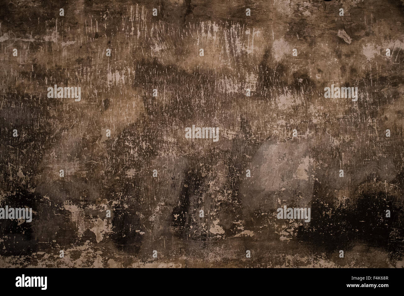 Markierungen auf der Innenseite einer Gaskammer in Auschwitz, Oswiecim, Polen Stockfoto