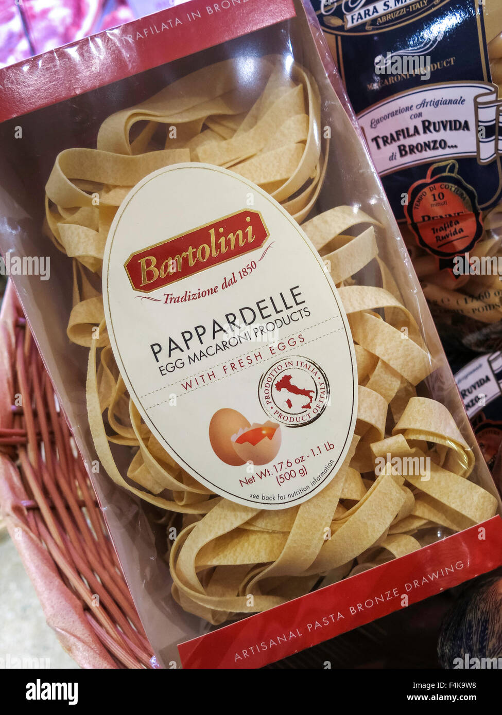 Gourmet-Pappardelle, Grand Central Market Stockfoto