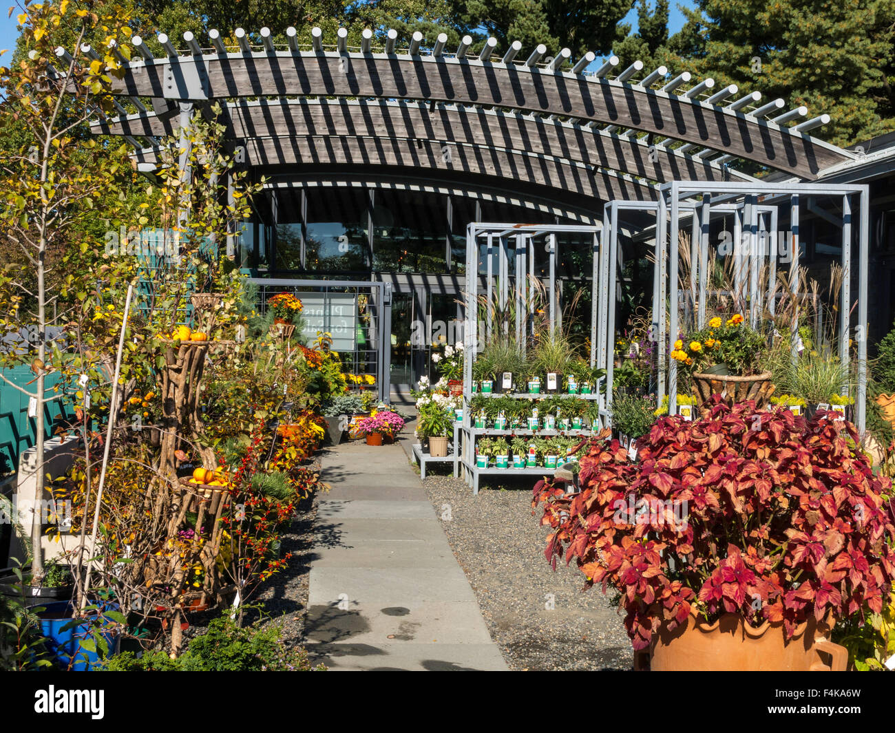 Visitor Center. New York Botanical Garden, der Bronx, NY, USA Stockfoto