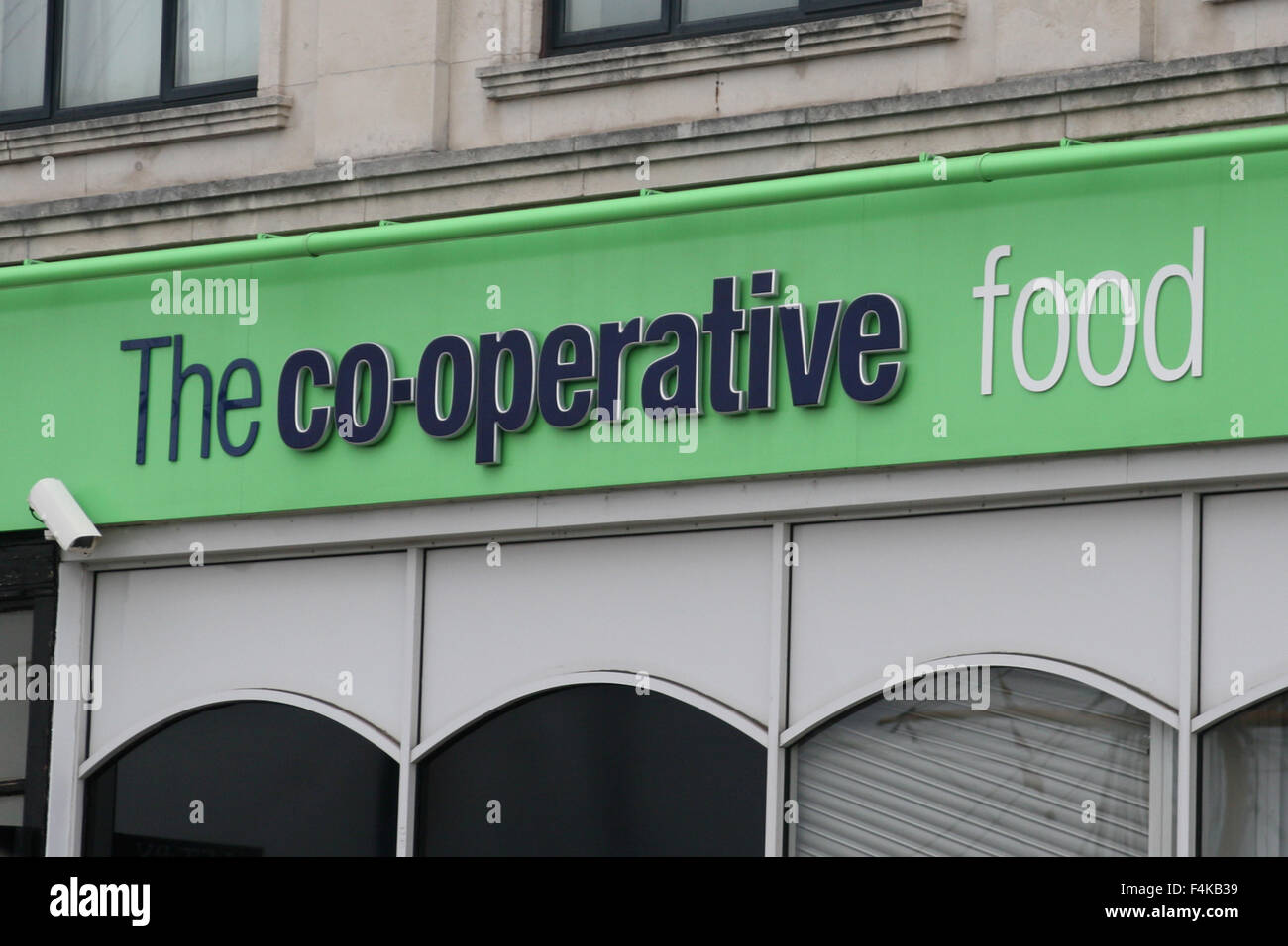 Das co-operative Essen CO-OP Stockfoto