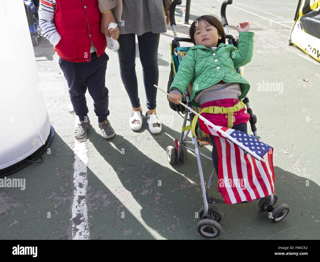 China-Tage-Festival und Laternenumzug in Chinatown in Sunset Park in Brooklyn, NY, Oct.18, 2015. Stockfoto