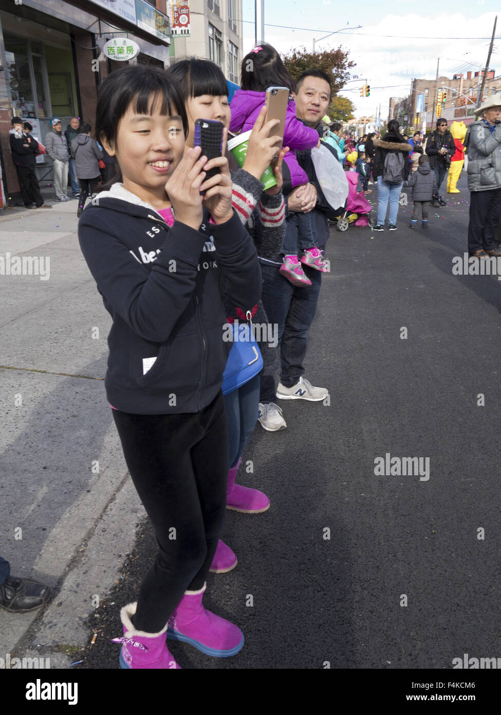 China-Tage-Festival und Laterne Parade in "Kleine Chinatown" in Sunset Park in Brooklyn, NY, Oct.18, 2015. Stockfoto